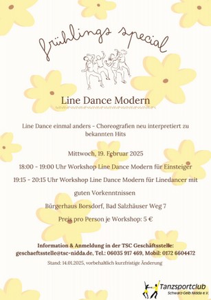 Linedance-Workshops am 19.02.2025